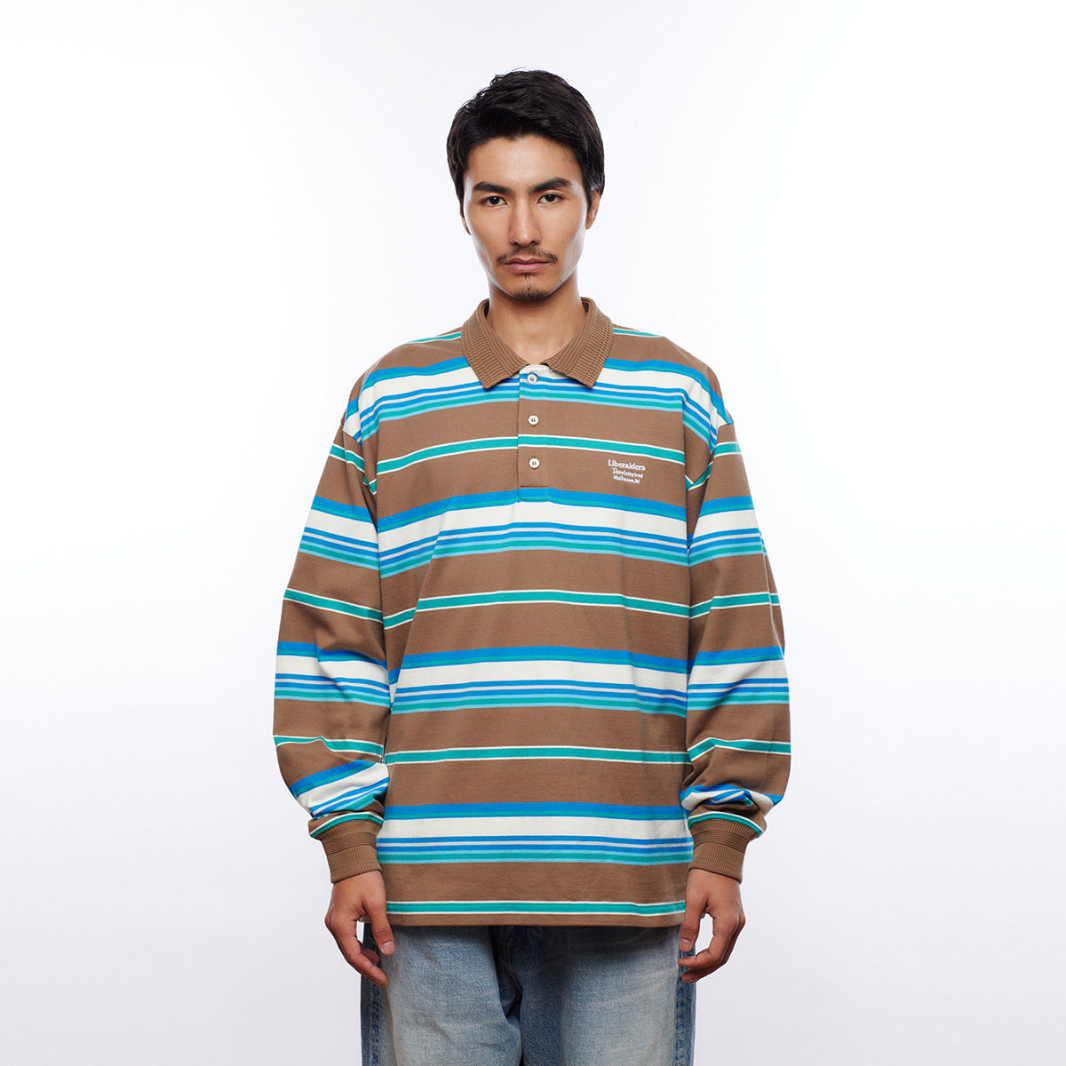 トップス MULTI STRIPE L/S POLO SHIRT MULTI STRIPE L/S POLO SHIRT – Kinetics（キネティクス