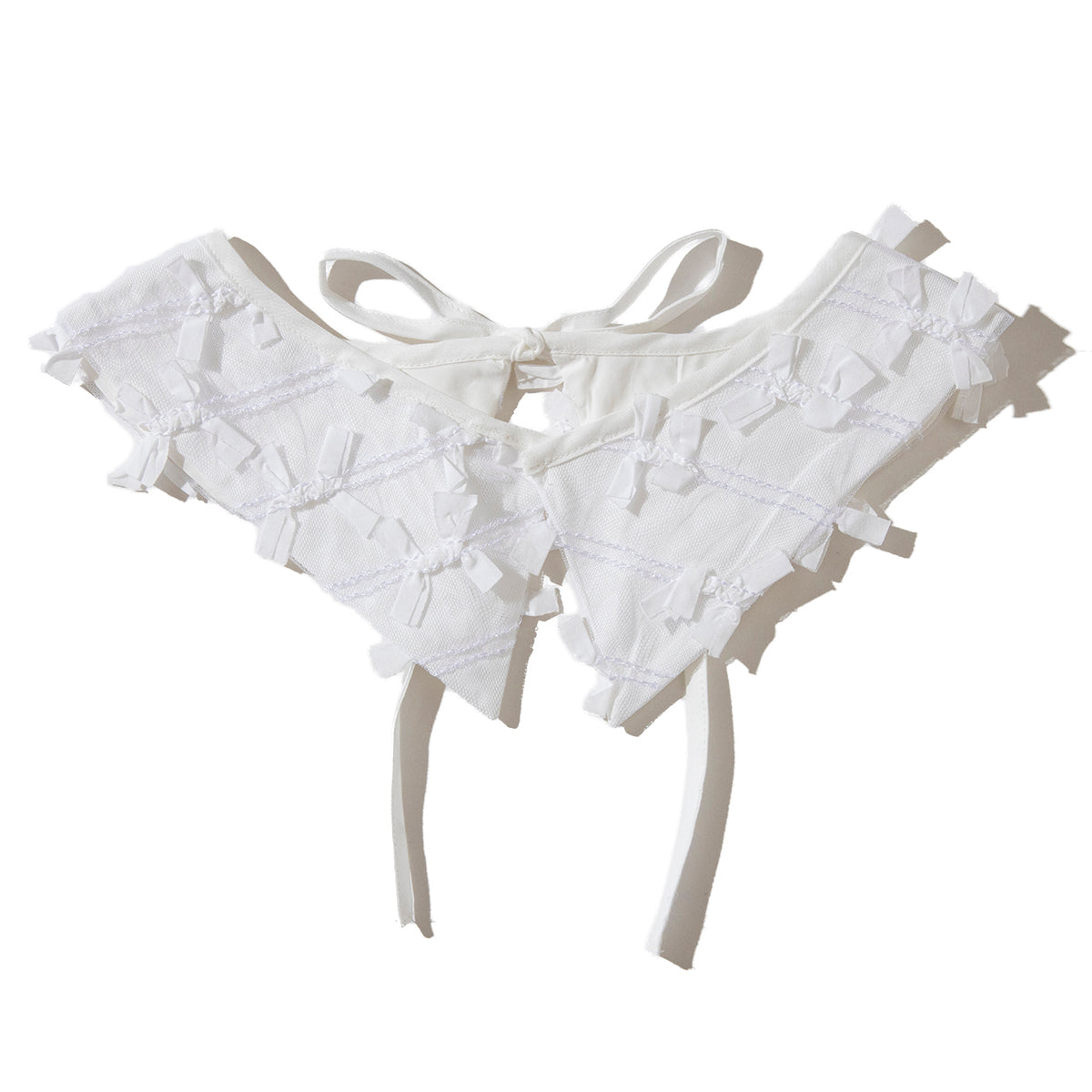 naokitomizuka Ribbon tulle collared blouse ナオキトミヅカ カラー ブラウス GRNTB003【レディース ブラウス シャツブラウス 襟付き 25SS】