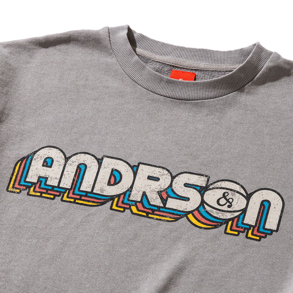 &RSON VACATION VINTAGE SWEAT SHIRTS アンダーソン バケーション ヴィンテージ スウェットシャツ 2502-AND-CMD0004【メンズ スウェットシャツ ヴィンテージライク レトロプリント 25SS】
