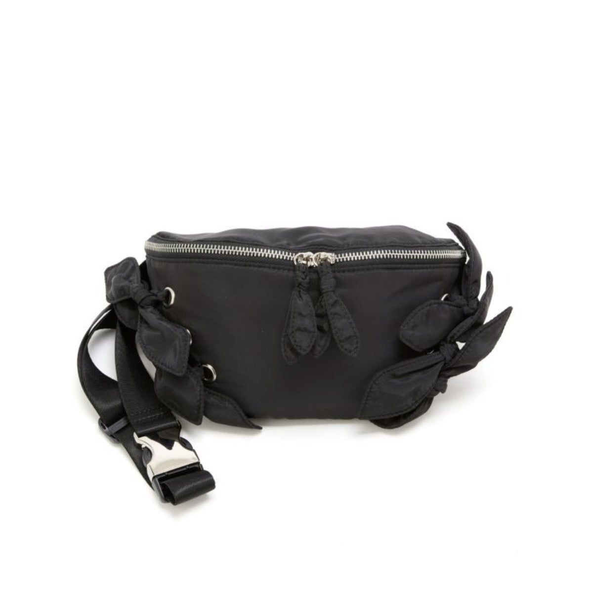Casselini Ribbon Waist Pouch キャセリーニ リボンウエストポーチ 252-110504【レディース ウエストポーチ 軽量 リボン付き 光沢素材 2WAY仕様 25FW】
