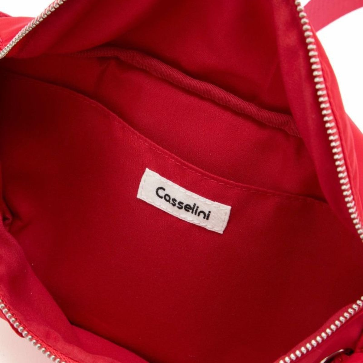Casselini Ribbon Waist Pouch キャセリーニ リボンウエストポーチ 252-110504【レディース ウエストポーチ 軽量 リボン付き 光沢素材 2WAY仕様 25FW】