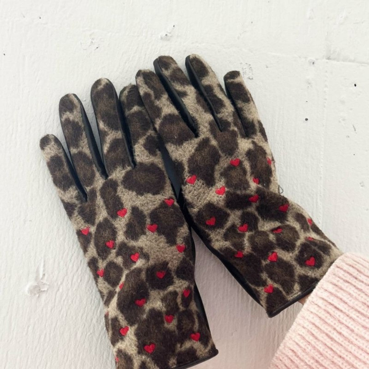Casselini Embroidered Motif Gloves キャセリーニ モチーフ刺繍手袋 252-112202【レディース 手袋 レディース スマホ対応 防寒 刺繍 秋冬 25FW】