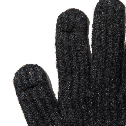 Casselini Long Knit Ribbon Gloves キャセリーニ ロングニットリボングローブ 252-112205【レディース ウール 手袋 レディース 防寒 リボン 25FW】