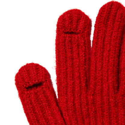 Casselini Long Knit Ribbon Gloves キャセリーニ ロングニットリボングローブ 252-112205【レディース ウール 手袋 レディース 防寒 リボン 25FW】