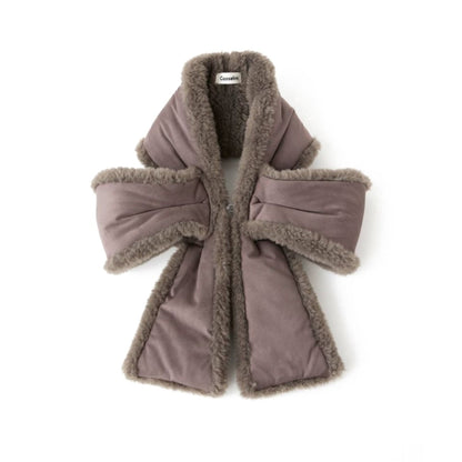 Casselini Faux Shearling Ribbon Tippet キャセリーニ ムートン風リボンティペット 252-112401【レディース ティペット ファー 防寒 レディース スヌード 秋冬 25FW】