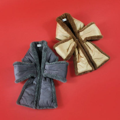 Casselini Faux Shearling Ribbon Tippet キャセリーニ ムートン風リボンティペット 252-112401【レディース ティペット ファー 防寒 レディース スヌード 秋冬 25FW】