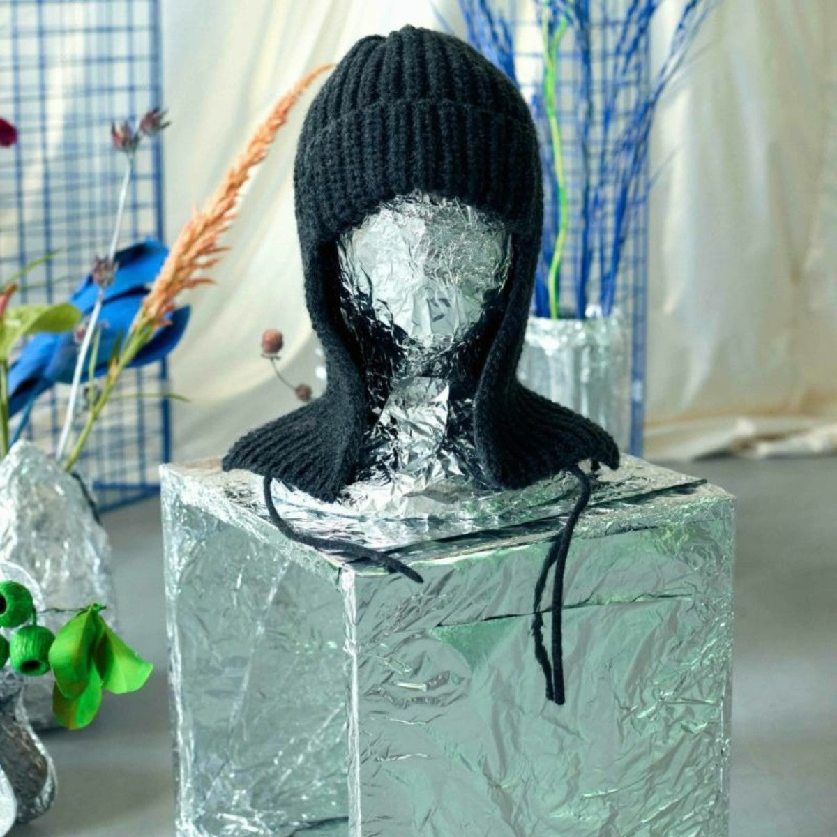 CONTROL FREAK BALACLAVA KNIT CAP コントロールフリーク バラクラバニットキャップ 232-120722【レディース ニットキャップ バラクラバ フライトキャップ 防寒 冬小物 ユニセックス 25FW】