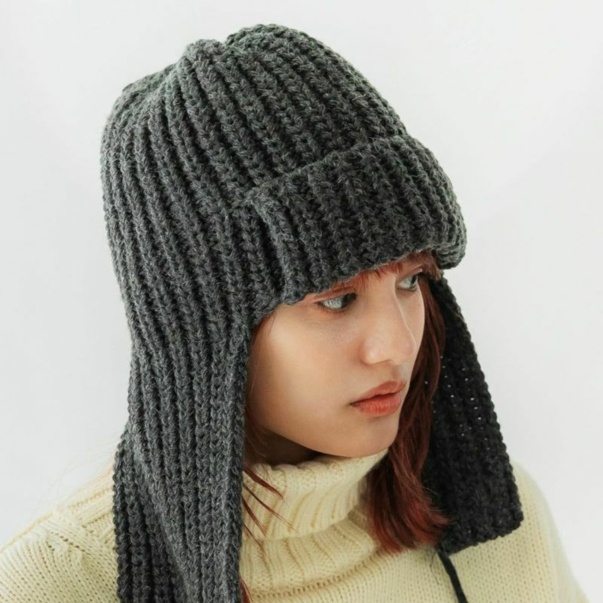 CONTROL FREAK BALACLAVA KNIT CAP コントロールフリーク バラクラバニットキャップ 232-120722【レディース ニットキャップ バラクラバ フライトキャップ 防寒 冬小物 ユニセックス 25FW】