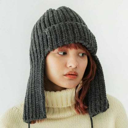 CONTROL FREAK BALACLAVA KNIT CAP コントロールフリーク バラクラバニットキャップ 232-120722【レディース ニットキャップ バラクラバ フライトキャップ 防寒 冬小物 ユニセックス 25FW】