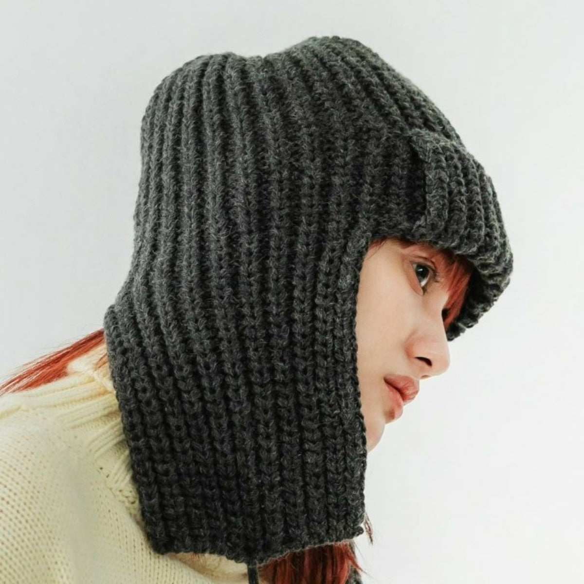 CONTROL FREAK BALACLAVA KNIT CAP コントロールフリーク バラクラバニットキャップ 232-120722【レディース ニットキャップ バラクラバ フライトキャップ 防寒 冬小物 ユニセックス 25FW】