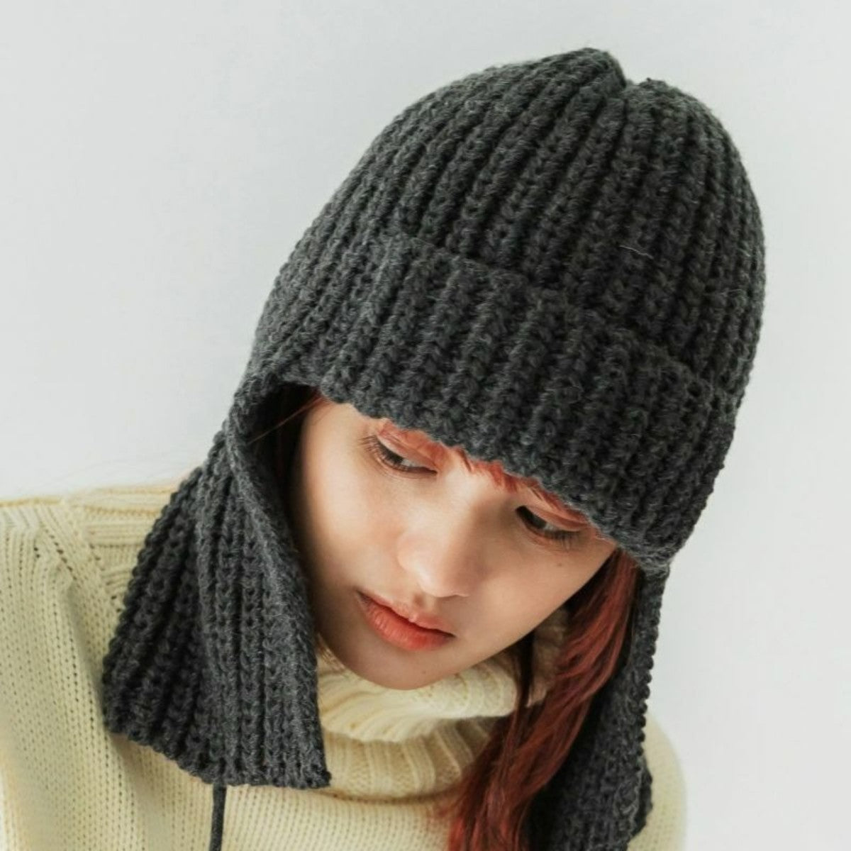 CONTROL FREAK BALACLAVA KNIT CAP コントロールフリーク バラクラバニットキャップ 232-120722【レディース ニットキャップ バラクラバ フライトキャップ 防寒 冬小物 ユニセックス 25FW】