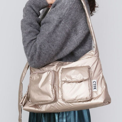 CONTROL FREAK POCKETショルダー コントロールフリーク ポケットショルダー 244-120518【レディース ショルダーバッグ クッション素材 軽量 デイリー 25FW】