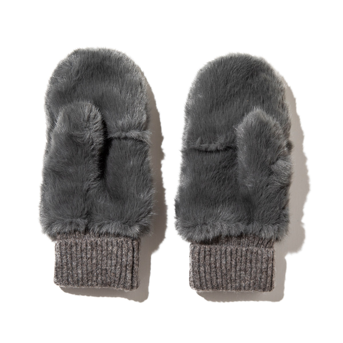 CONTROL FREAK STAR FAUX FUR MITTENS コントロールフリーク スターフェイクファーミトン 252-122204【レディース ポリエステル100％ フェイクファー シャギー感 パッチワーク 25FW】