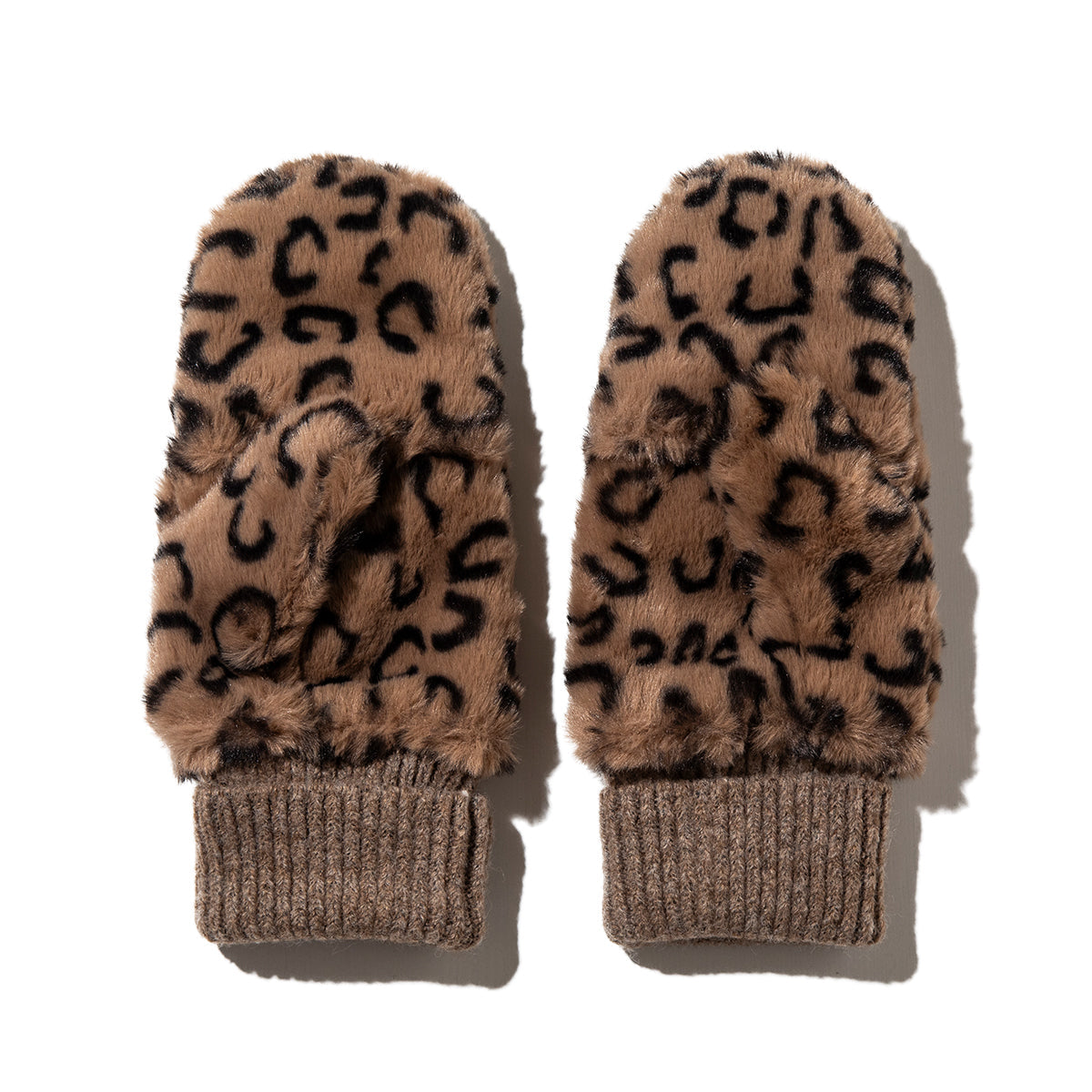 CONTROL FREAK STAR FAUX FUR MITTENS コントロールフリーク スターフェイクファーミトン 252-122204【レディース ポリエステル100％ フェイクファー シャギー感 パッチワーク 25FW】