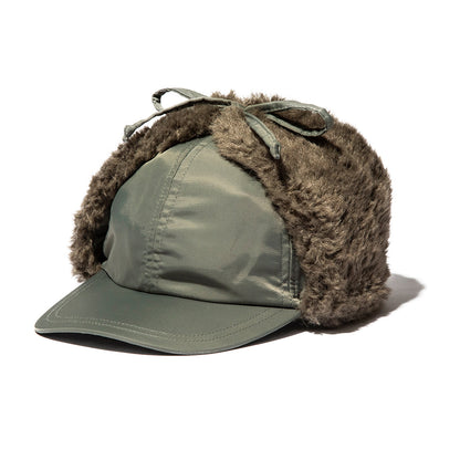 CONTROL FREAK EAR COVER NYLON CAP コントロールフリーク イヤーカバーナイロンキャップ 252-122704【レディース ナイロン素材 フェイクボア 2WAY 異素材 25FW】