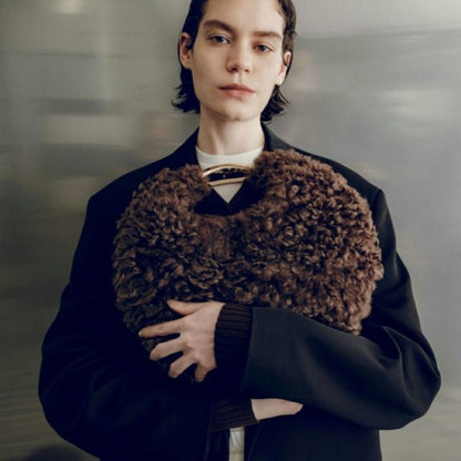 LE VERNIS Sculpture Mou Mini ル・ベルニ スカルプチャー ムー ミニ 252-212519【レディース バッグ ミニ ファー ハンドバッグ 秋冬 レディース 25FW】