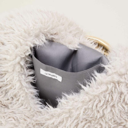 LE VERNIS Sculpture Mou Azuma ル・ベルニ スカルプチャー ムー アズマ 252-212520【レディース バッグ トート ファー 大容量 ハンドバッグ 秋冬 レディース 25FW】