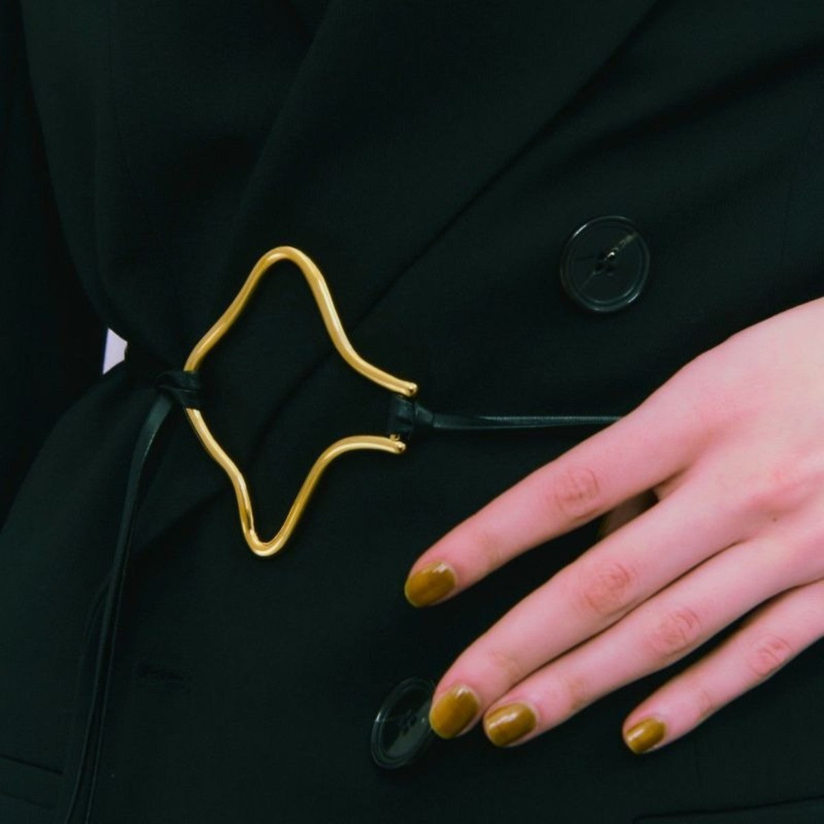 LAPUIS Nuance parts belt ラピュイ ニュアンス パーツ ベルト 253-220801【レディース アクセサリーベルト ネックレス チョーカー 25FW】