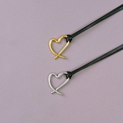 LAPUIS Heart parts belt ラピュイ ハート パーツ ベルト 253-220802【レディース アクセサリーベルト ネックレス チョーカー ハート型 25FW】