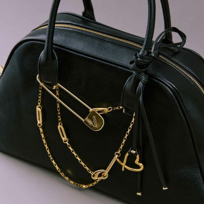 LAPUIS Heart parts belt ラピュイ ハート パーツ ベルト 253-220802【レディース アクセサリーベルト ネックレス チョーカー ハート型 25FW】