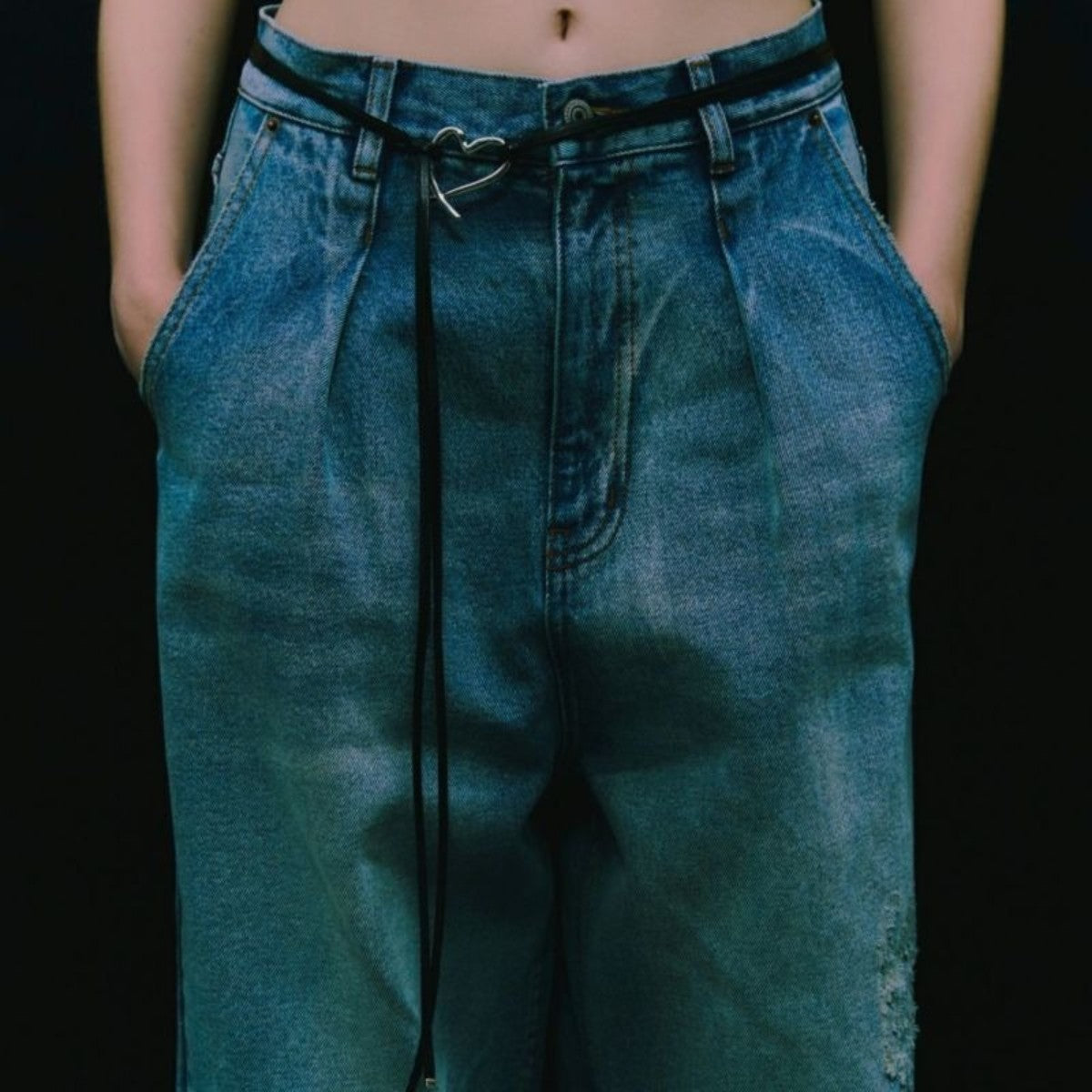 LAPUIS Heart parts belt ラピュイ ハート パーツ ベルト 253-220802【レディース アクセサリーベルト ネックレス チョーカー ハート型 25FW】