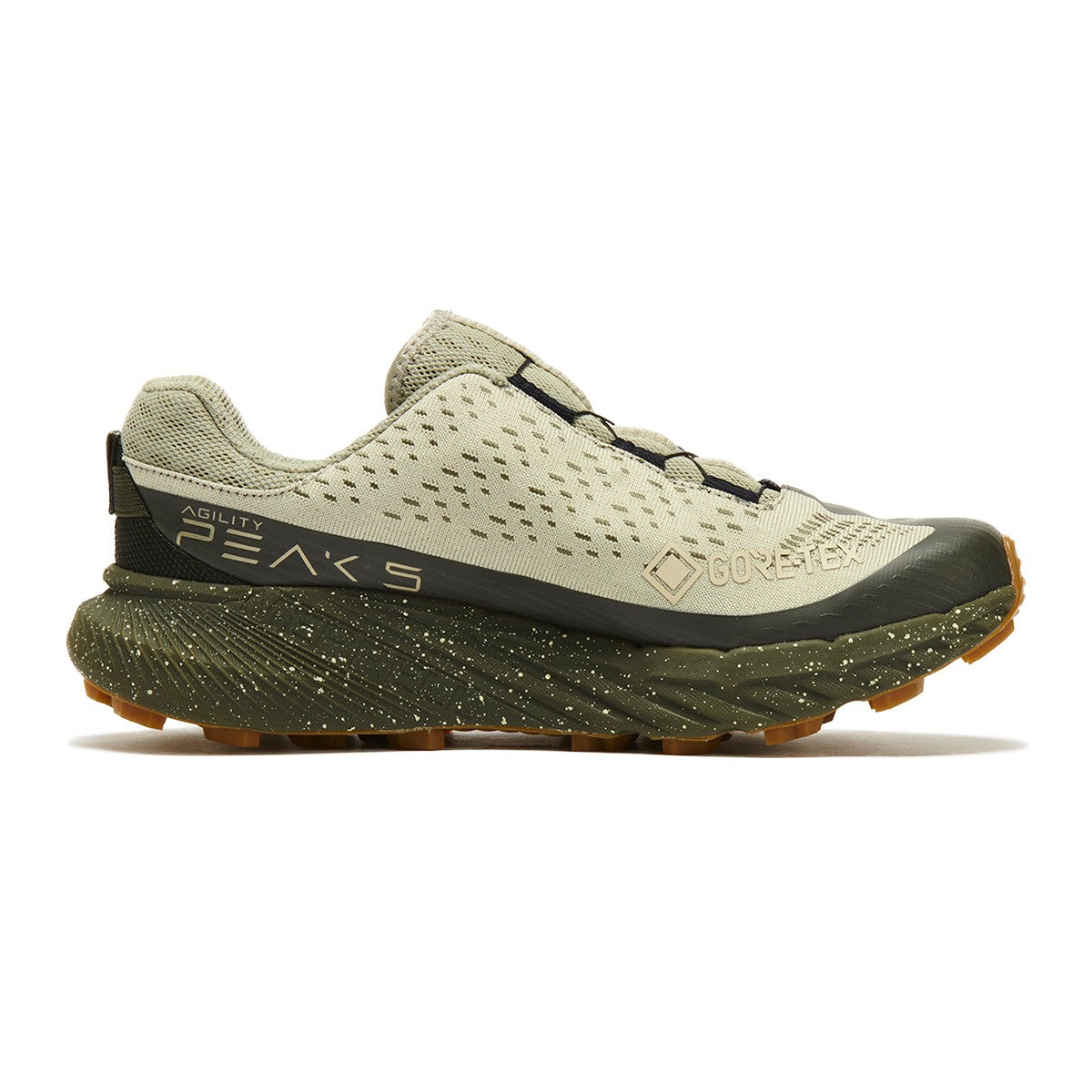 MERRELL AGILITY PEAK 5 BOA GORE-TEX(R) メレル アジリティ ピーク 5 ボア ゴアテックス(R) J068699-BELUGA【メンズ スニーカー トレイルランニングシューズ 厚底 ゴアテックス BOAシステム ビブラム アウトドア 25FW】