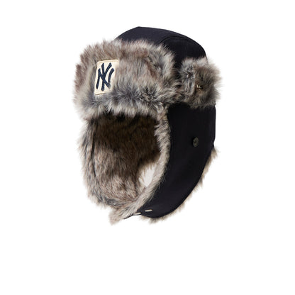 NEW ERA NEW YORK YANKEES WOOL TRAPPER ニューエラ ニューヨーク・ヤンキース ウール トラッパー 14667621【メンズ 防寒帽子 フライトキャップ 冬用 25FW】