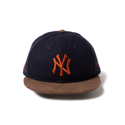 NEW ERA NEW YORK YANKEES SUEDE VISOR RETRO CROWN 9FIFTY ニューエラ ニューヨーク・ヤンキース スエード バイザー レトロクラウン 950 14667631【メンズ 帽子 キャップ 球団 ストラップ 25FW】