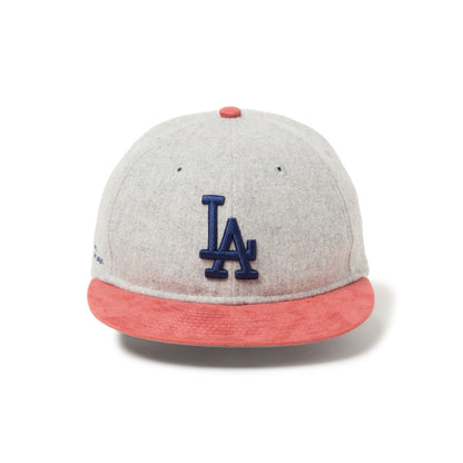 NEW ERA LOS ANGELES DODGERS SUEDE VISOR RETRO CROWN 9FIFTY ニューエラ ロサンゼルス・ドジャース スエード バイザー レトロクラウン 950 14667632【メンズ 帽子 キャップ 球団 ストラップ 25FW】