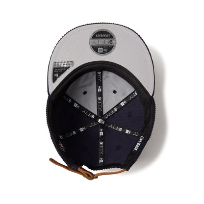 NEW ERA NEW YORK YANKEES 8W CORDUROY RETRO CROWN 9FIFTY ニューエラ ニューヨーク・ヤンキース 8W コーデュロイ レトロ クラウン 950 14667634【メンズ コーデュロイキャップ レトロキャップ 秋冬帽子 サイズ調整 25FW】