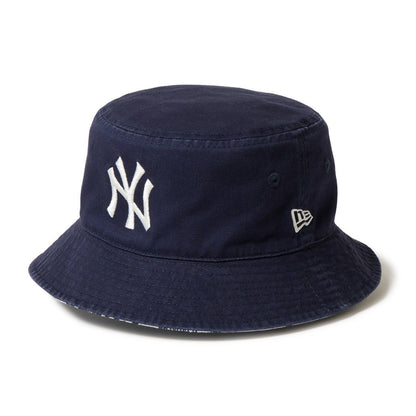 NEW ERA NEW YORK YANKEES REVERSIBLE BUCKET HAT-01 ニューエラ ニューヨーク・ヤンキース リバーシブル バケットハット-01 14667763【メンズ 帽子 バケットハット リバーシブル 25FW】