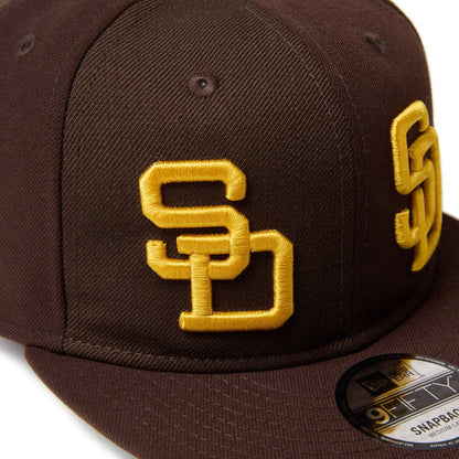 NEW ERA SAN DIEGO PADRES DOUBLE LOGO 9FIFTY ニューエラ サンディエゴ・パドレス ダブルロゴ 950 14667800【メンズ MLB ロゴ コレクション ウール ポリエステル 帽子 25FW】