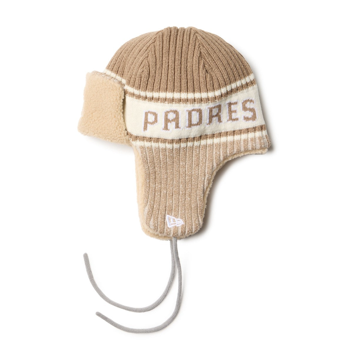 NEW ERA SAN DIEGO PADRES KNIT TRAPPER ニューエラ サンディエゴ・パドレス ニットトラッパー 14669983【メンズ ニットキャップ イヤーフラップ 防寒 冬 帽子 ボア裏地 25FW】