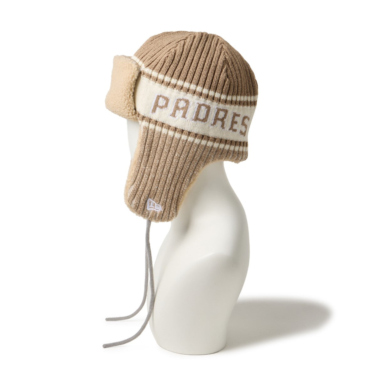 NEW ERA SAN DIEGO PADRES KNIT TRAPPER ニューエラ サンディエゴ・パドレス ニットトラッパー 14669983【メンズ ニットキャップ イヤーフラップ 防寒 冬 帽子 ボア裏地 25FW】