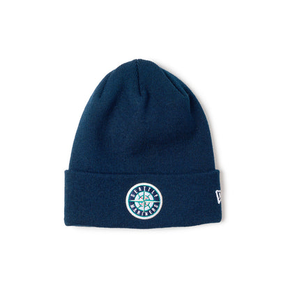 NEW ERA SEATTLE MARINERS BASIC CUFF KNIT ニューエラ シアトル・マリナーズ ベーシック カフ ニット 14670054【メンズ 帽子 ニットキャップ スポーツロゴ 球団 25FW】