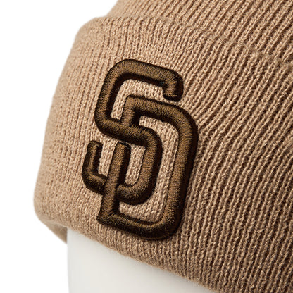 NEW ERA SAN DIEGO PADRES BASIC CUFF KNIT  ニューエラ サンディエゴ・パドレス ベーシック カフ ニット 14670057【メンズ 帽子 ニットキャップ スポーツロゴ 球団 25FW】