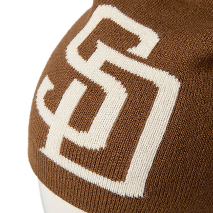 NEW ERA SAN DIEGO PADRES BASIC BEANIE ニューエラ サンディエゴ・パドレス ベーシック ビーニー 14670126【メンズ 帽子 ニットキャップ スポーツロゴ 球団 25FW】