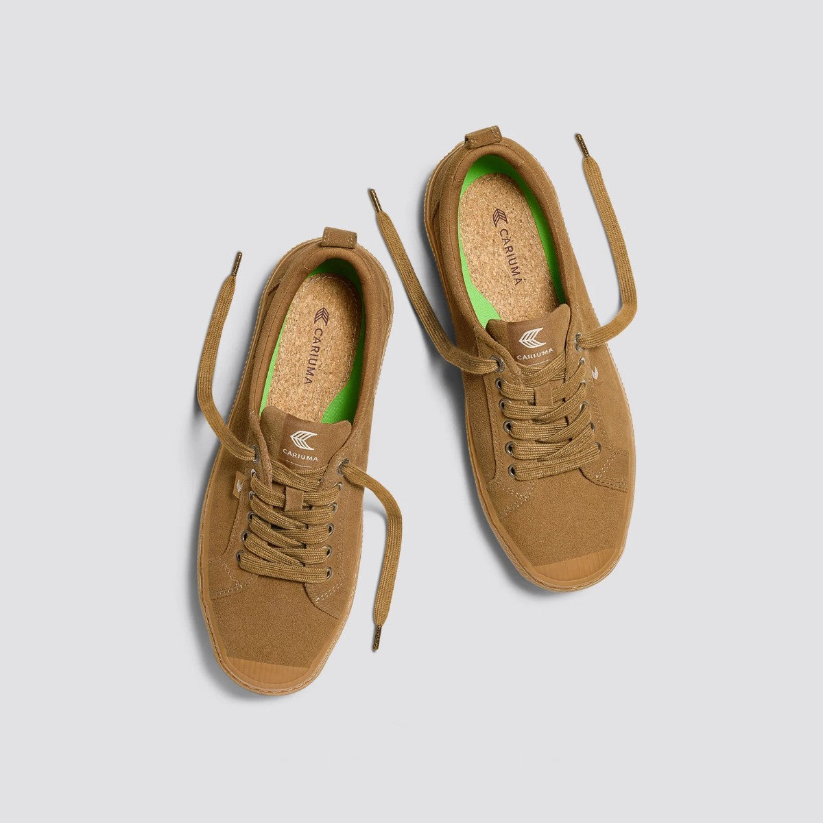 CARIUMA OCA LOW SUEDE カリウマ オカ ロー スエード 100102O03-ALL-CAMEL【レディース スニーカー スエード ローカット インソール クッション性 バルカナイズ 25FW】
