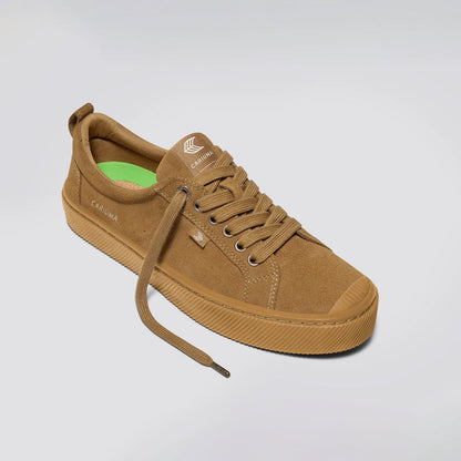 CARIUMA OCA LOW SUEDE カリウマ オカ ロー スエード 100102O03-ALL-CAMEL【レディース スニーカー スエード ローカット インソール クッション性 バルカナイズ 25FW】