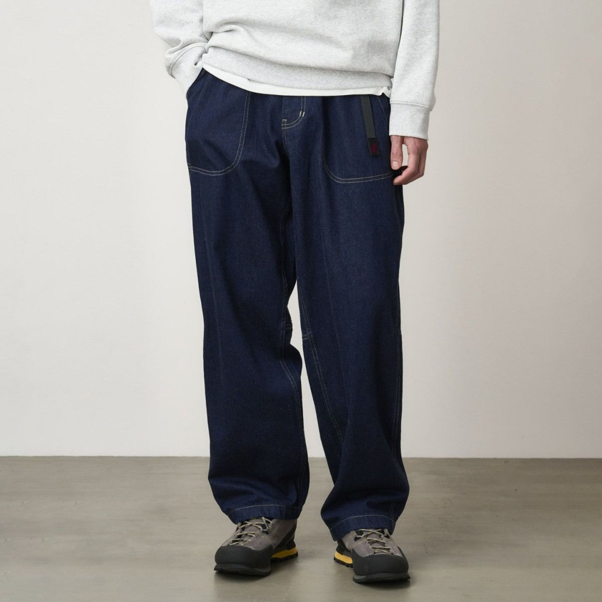 Gramicci JAPANESE SLUB DENIM PANT グラミチ ジャパニーズスラブデニムパンツ G5FM-P026【メンズ デニムパンツ スラブ糸 カラーデニム ワイドシルエット 日本製 25FW】