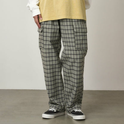 Gramicci SWELL CARGO PANT グラミチ スウェルカーゴパンツ G5FU-P011-CHECKERED-PLAID【メンズ カーゴパンツ チェック柄 ルーズフィット ユニセックス 25FW】