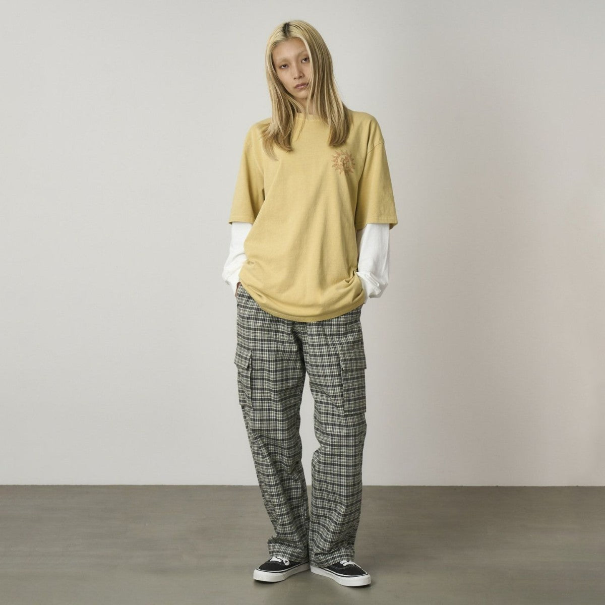 Gramicci SWELL CARGO PANT グラミチ スウェルカーゴパンツ G5FU-P011-CHECKERED-PLAID【メンズ カーゴパンツ チェック柄 ルーズフィット ユニセックス 25FW】