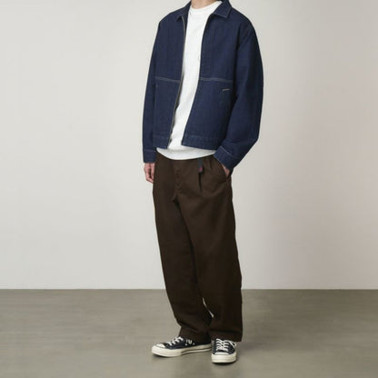 T/C TWILL TUCK TAPERD PANT