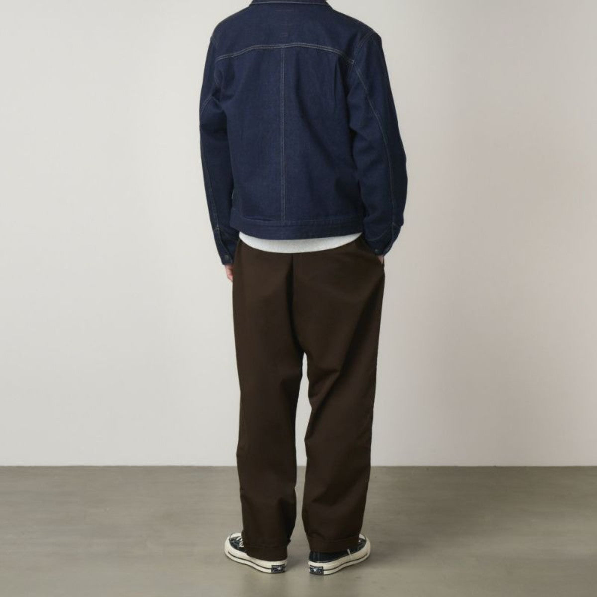 T/C TWILL TUCK TAPERD PANT