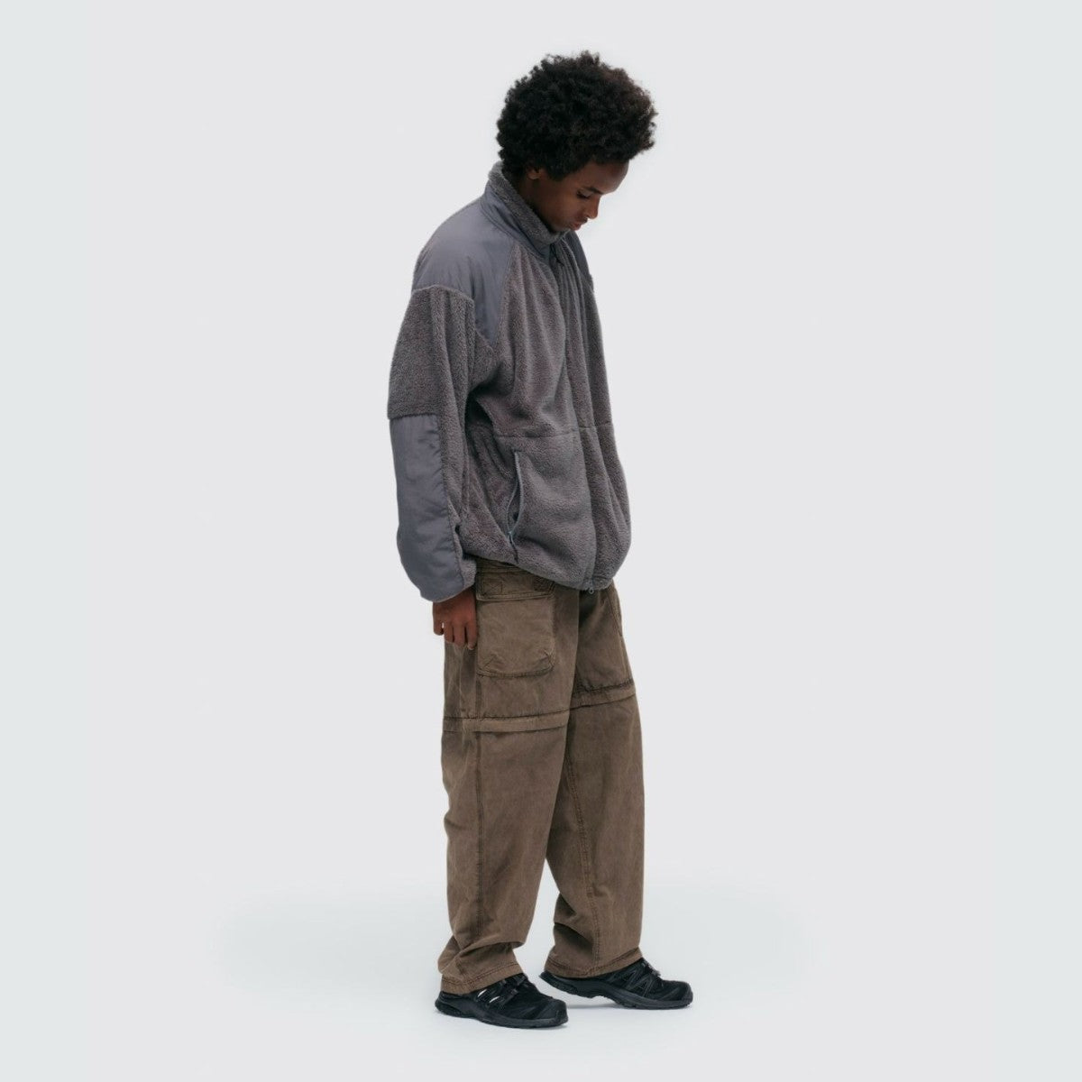 WILD THINGS LEVEL3 SHAGGY JACKET ワイルドシングス レベル3 シャギージャケット WT252-26【メンズ フリース ジャケット 軽量 保温性 ストレッチ ミドルレイヤー シンプル 25FW】