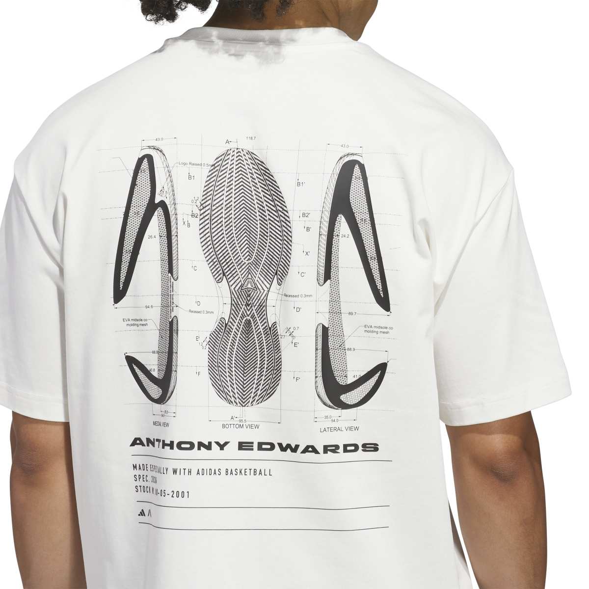 adidas ANTHONY EDWARDS GFX SCHEMATIC TEE アディダス アンソニー・エドワーズ GFX スキーマティック Tシャツ
 JUX34【メンズ Tシャツ 半袖 バスケットボール ルーズフィット 25FW】