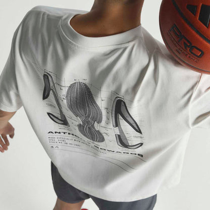 adidas ANTHONY EDWARDS GFX SCHEMATIC TEE アディダス アンソニー・エドワーズ GFX スキーマティック Tシャツ
 JUX34【メンズ Tシャツ 半袖 バスケットボール ルーズフィット 25FW】