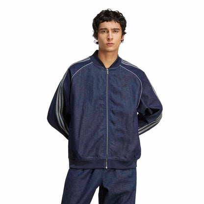 adidas Originals SST ADICOLOR LOOSE SST DENIM STONE アディダスオリジナルス SST アディカラー ルーズ SST デニム ストーン VS269【メンズ デニムジャケット ワークウェア ルーズフィット スリーストライプ 25FW】