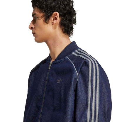 adidas Originals SST ADICOLOR LOOSE SST DENIM STONE アディダスオリジナルス SST アディカラー ルーズ SST デニム ストーン VS269【メンズ デニムジャケット ワークウェア ルーズフィット スリーストライプ 25FW】