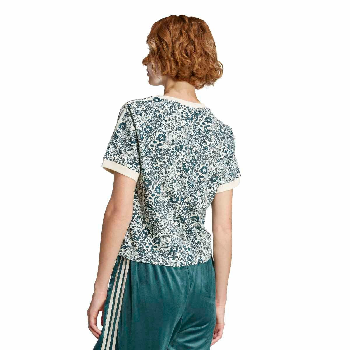 adidas Originals adidas Originals × Liberty London AOP Camo Graphic Tee アディダスオリジナルス アディダス オリジナルス × リバティ ロンドン AOP カモ柄 半袖Tシャツ C6971【レディース Tシャツ 半袖 フローラルプリント スリムフィット コラボ 25FW】